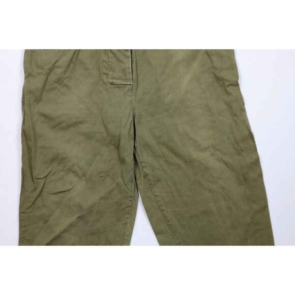 Vtg 80s 90s Streetwear Womens Large Distressed Military Style High Waist Pants - Picture 3 of 13